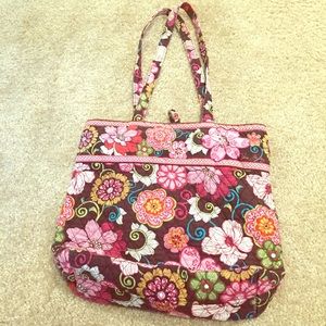COPY - Vera Bradley Tote- Mod Floral Pink Pattern